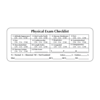 Nevs Label, Physical Exam Checklist VW-0133